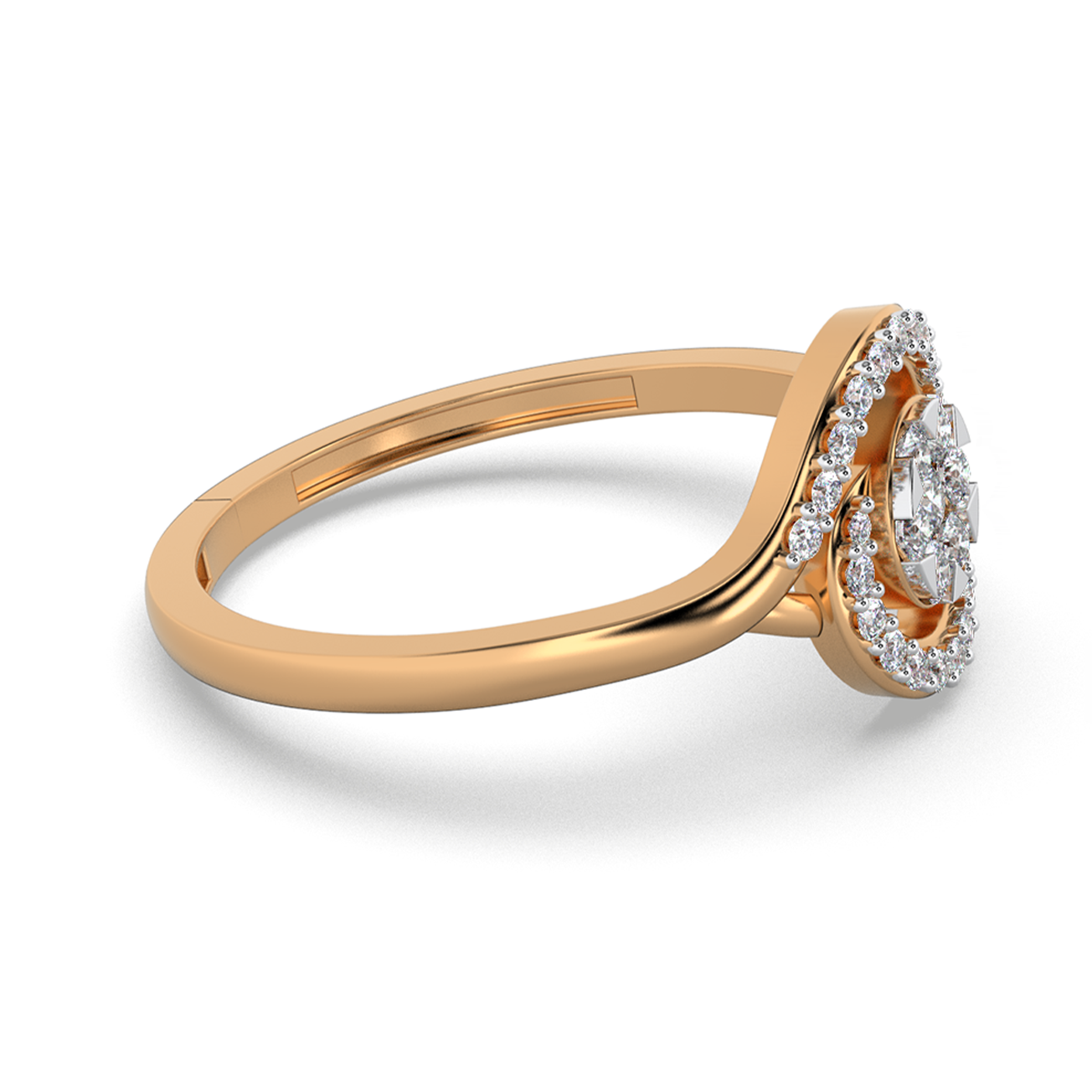 Aurora Bloom 14Kt Diamond Ring