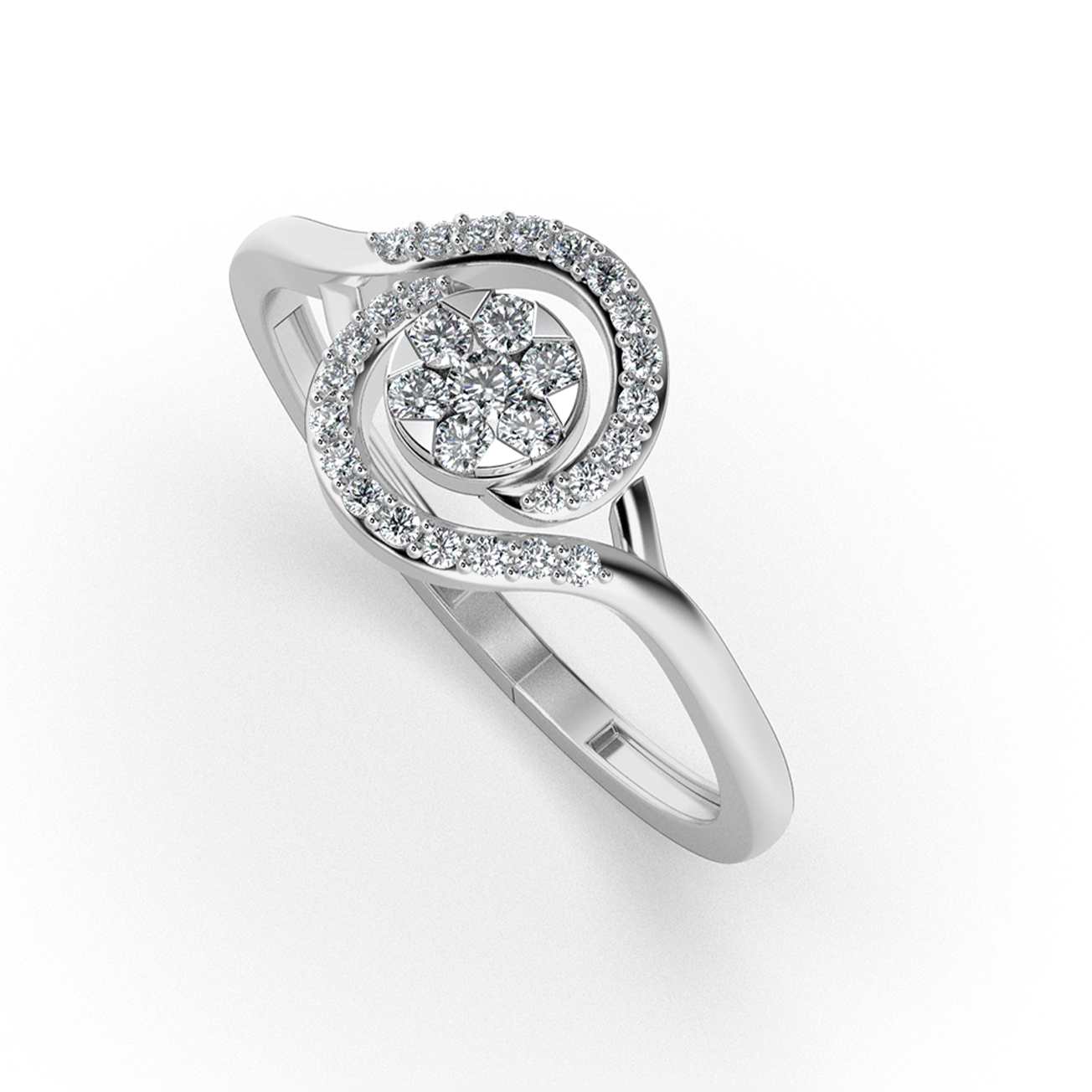 Aurora Bloom 18Kt Diamond Ring
