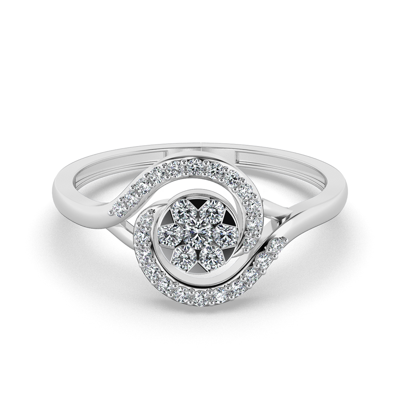 Aurora Bloom 18Kt Diamond Ring