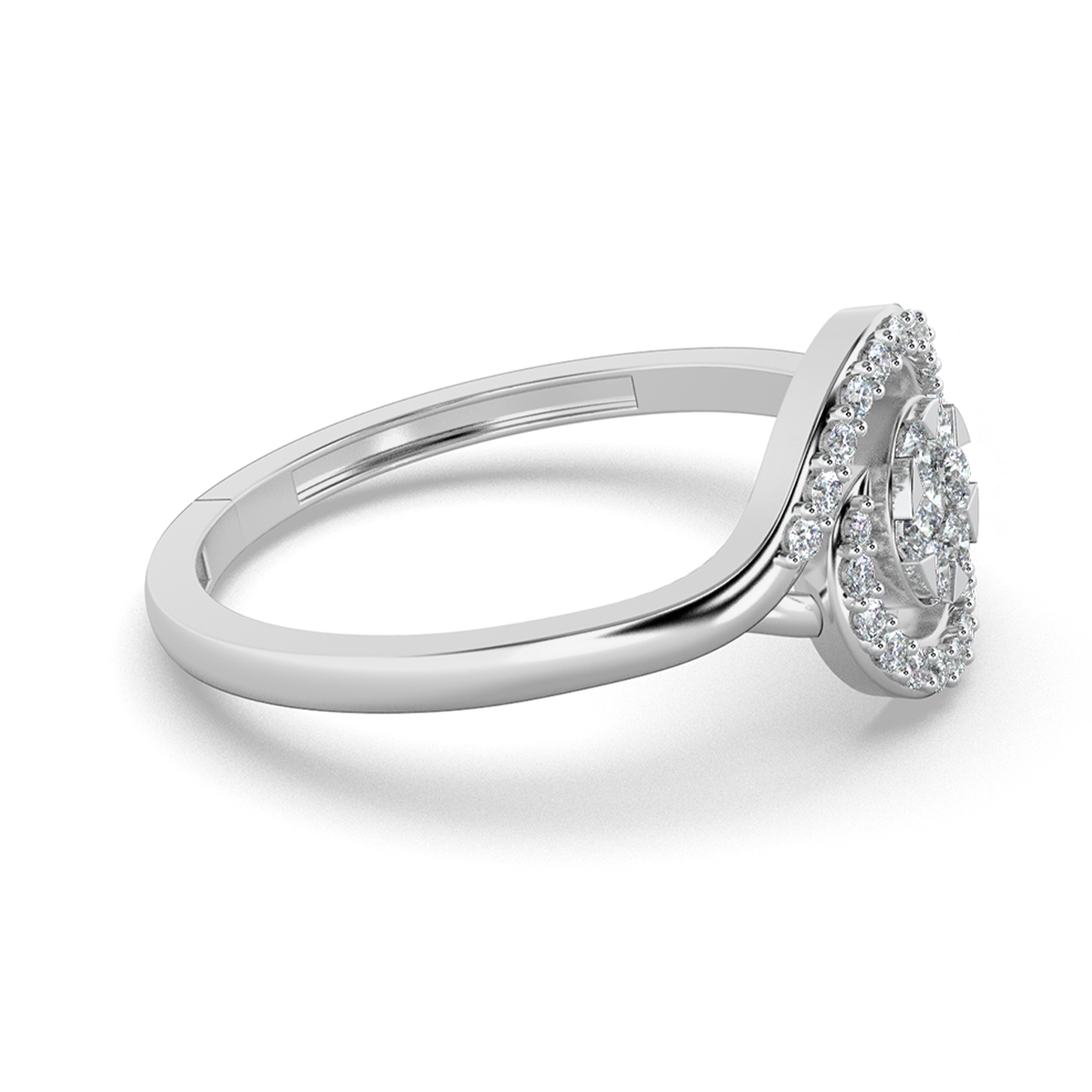 Aurora Bloom 14Kt Diamond Ring