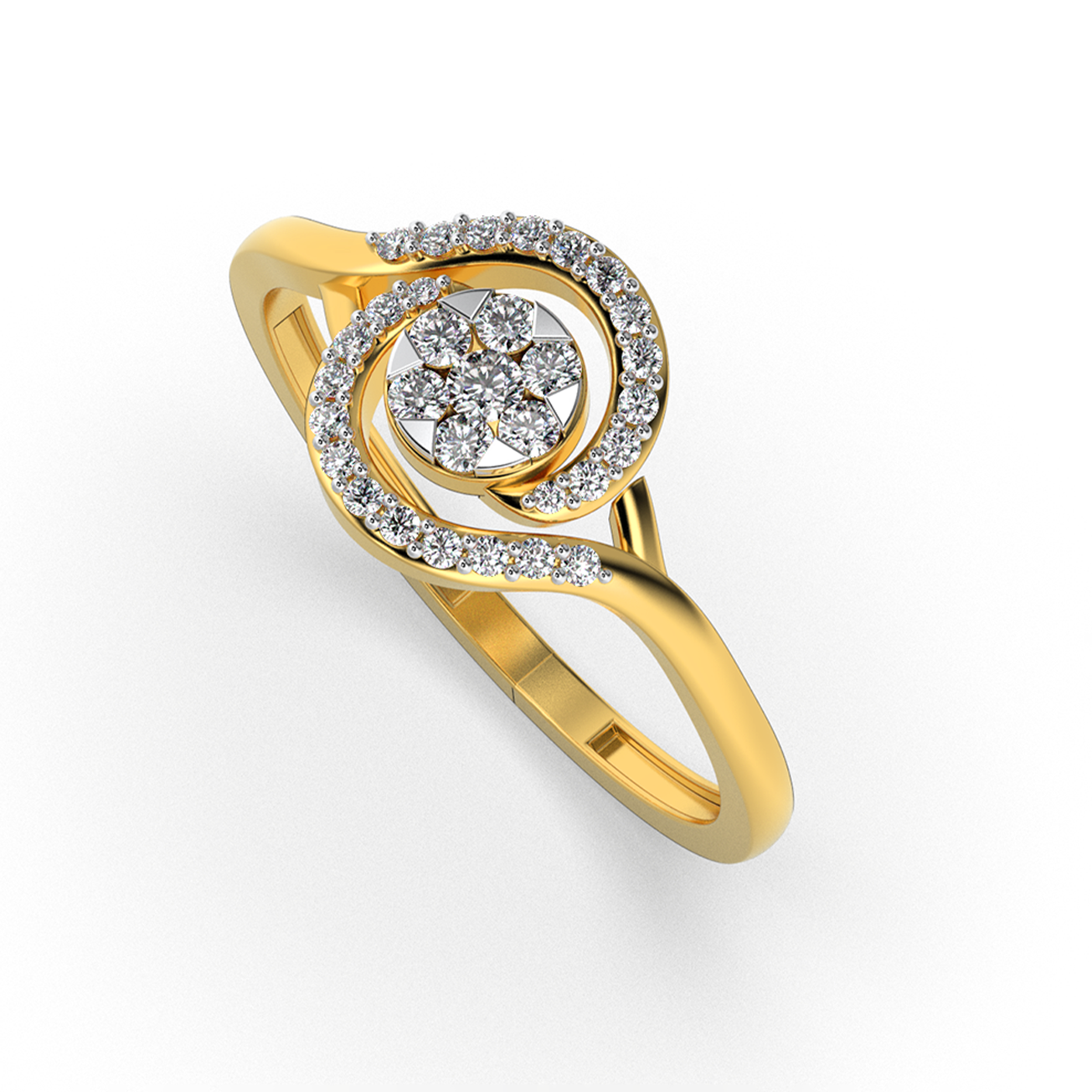 Aurora Bloom 18Kt Diamond Ring