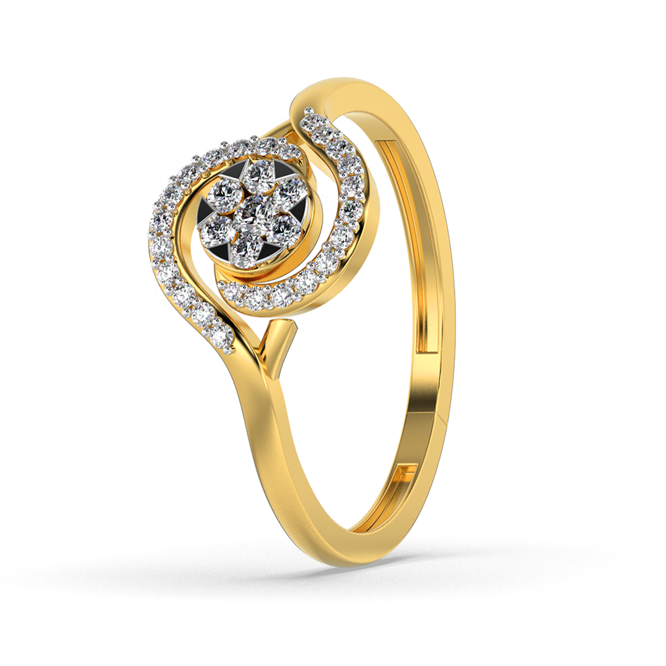 Aurora Bloom 14Kt Diamond Ring