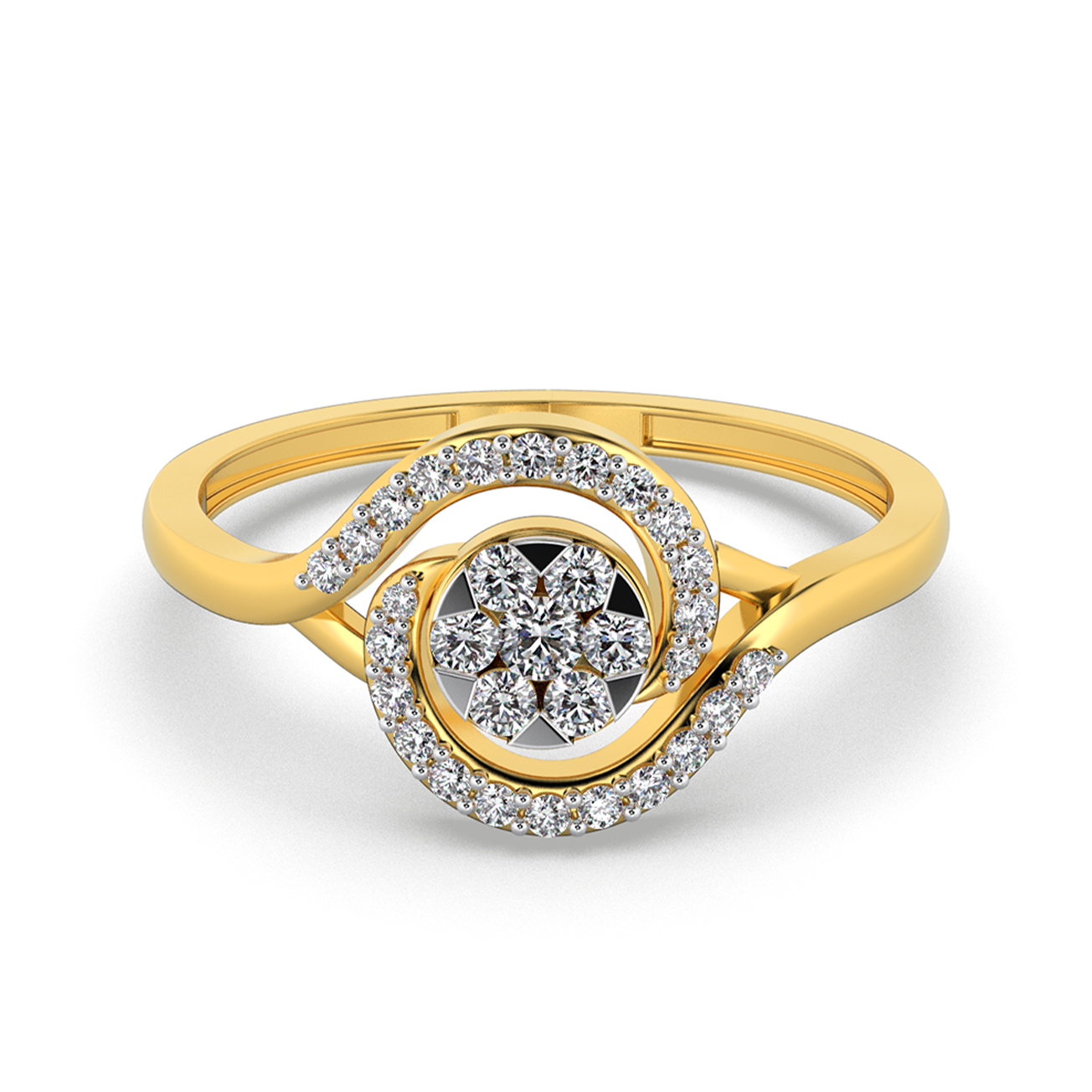 Aurora Bloom 14Kt Diamond Ring