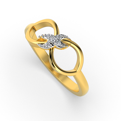 Radiant Echo 14Kt Diamond Ring