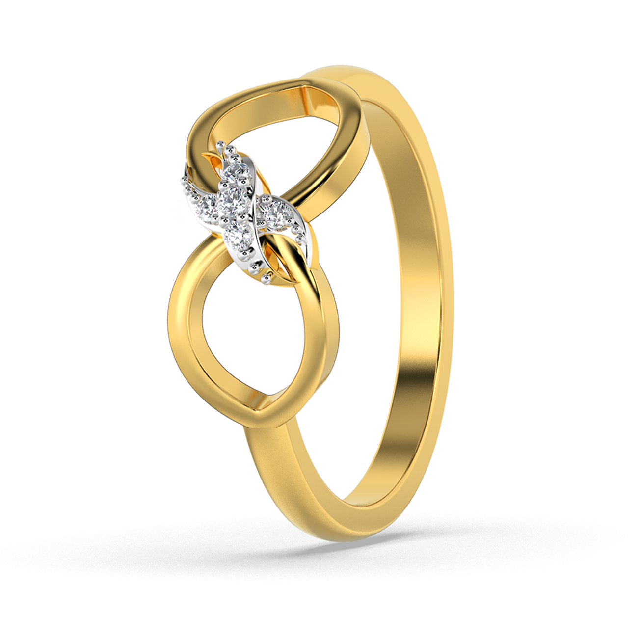 Radiant Echo 14Kt Diamond Ring