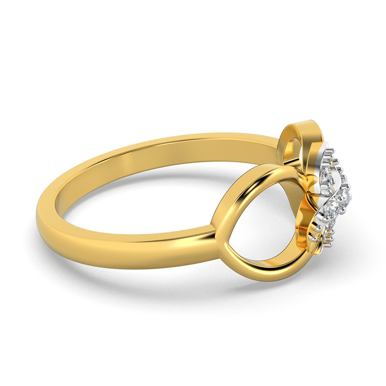 Radiant Echo 14Kt Diamond Ring