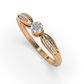 Crimson Glow 14Kt Diamond Ring