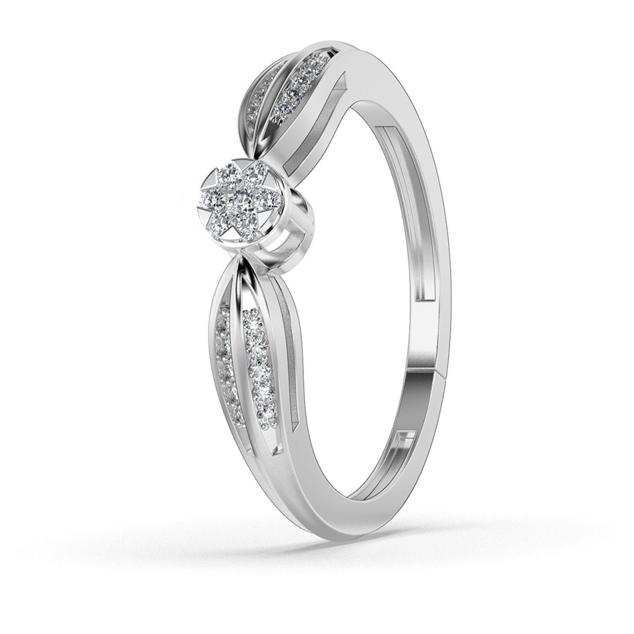 Crimson Glow 14Kt Diamond Ring