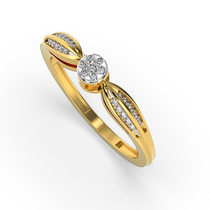 Crimson Glow 14Kt Diamond Ring