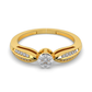 Crimson Glow 14Kt Diamond Ring