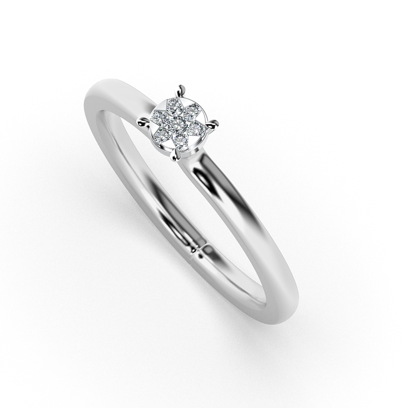 Starlit Muse 14Kt Diamond Ring