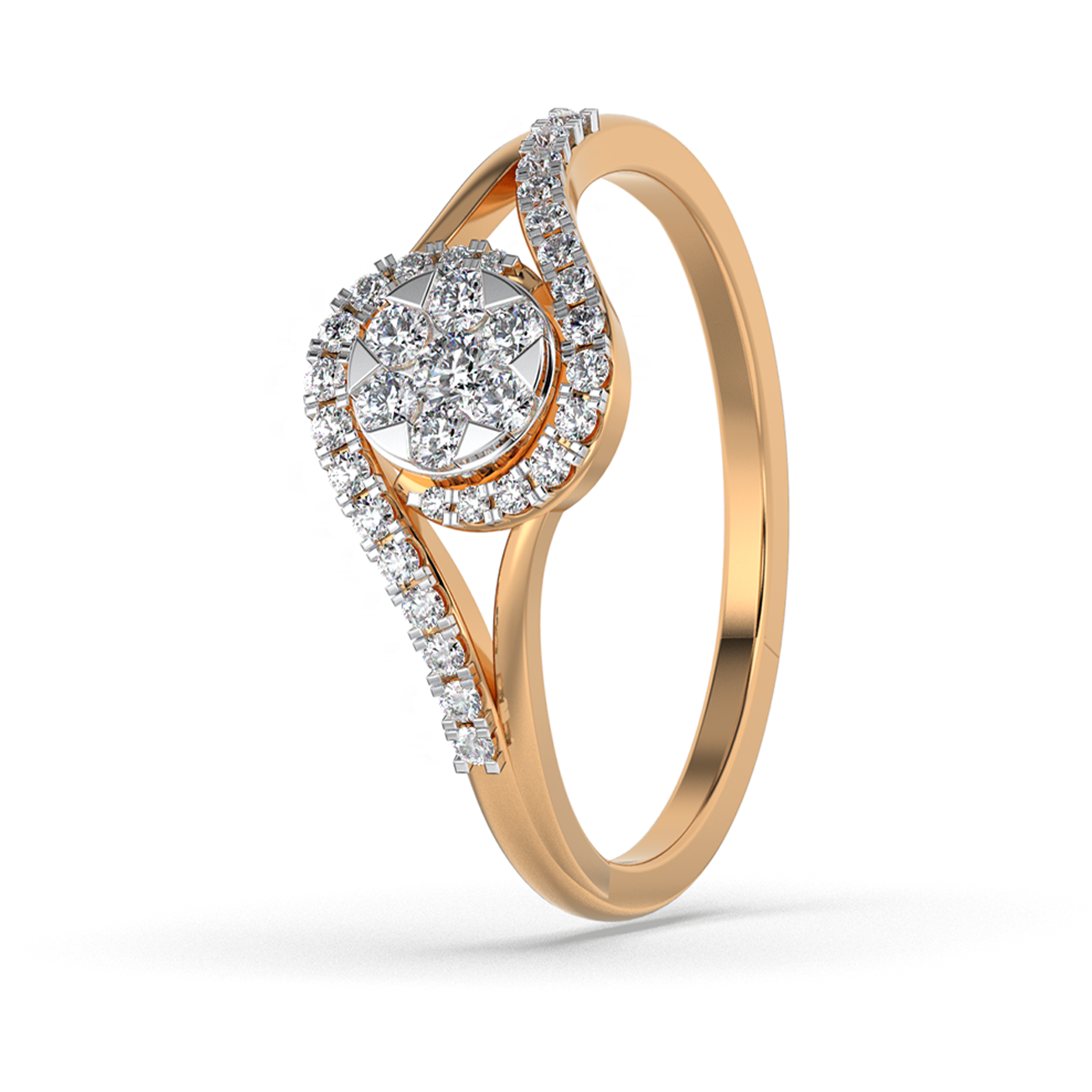 Enchanted Flame 14Kt Diamond Ring