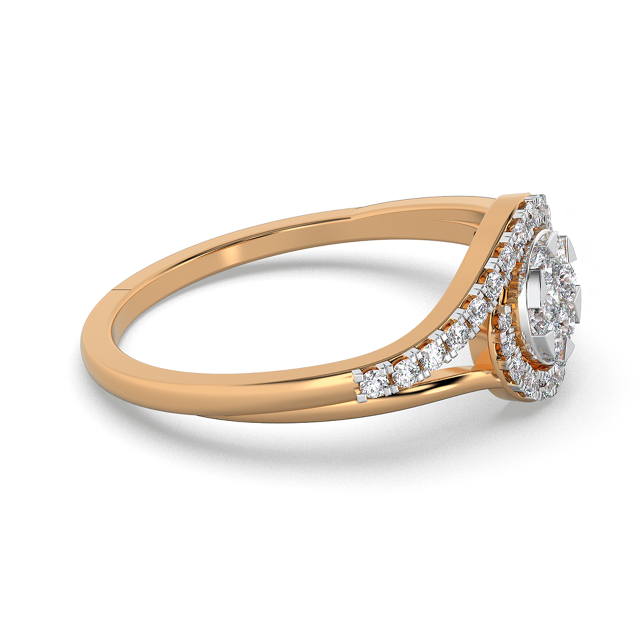 Enchanted Flame 14Kt Diamond Ring