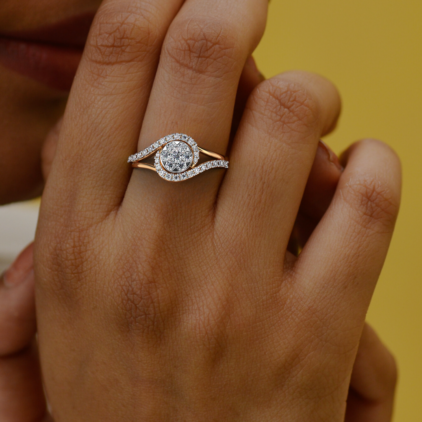 Enchanted Flame 14Kt Diamond Ring