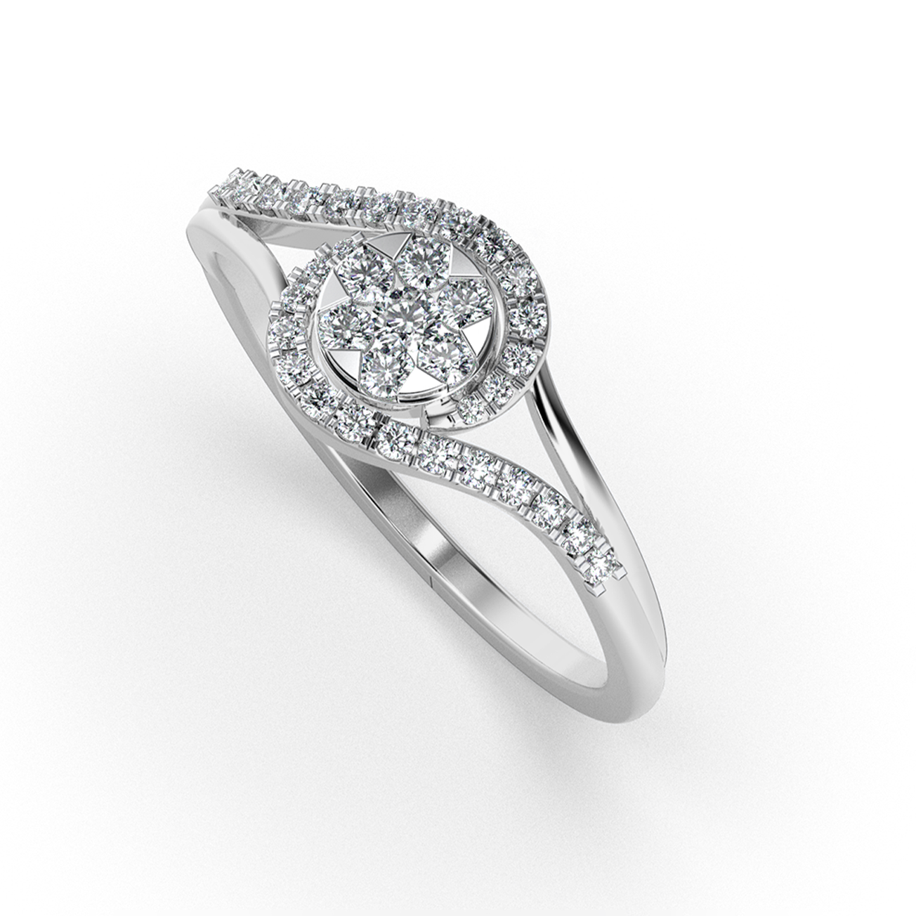 Enchanted Flame 14Kt Diamond Ring