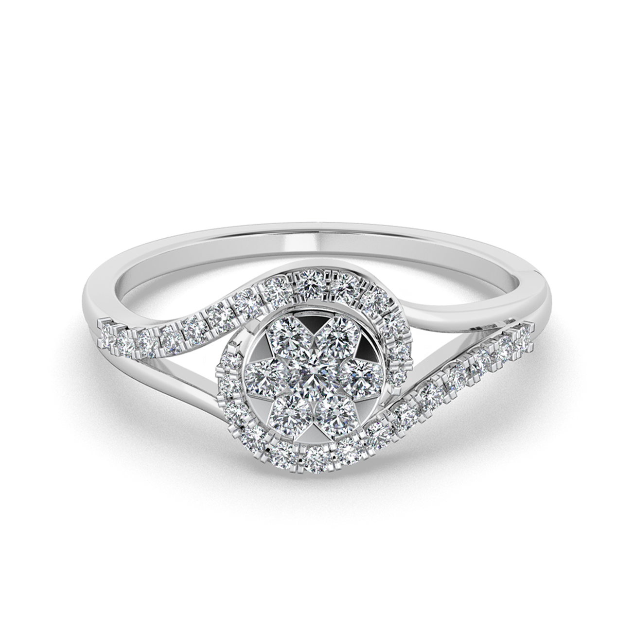 Enchanted Flame 14Kt Diamond Ring
