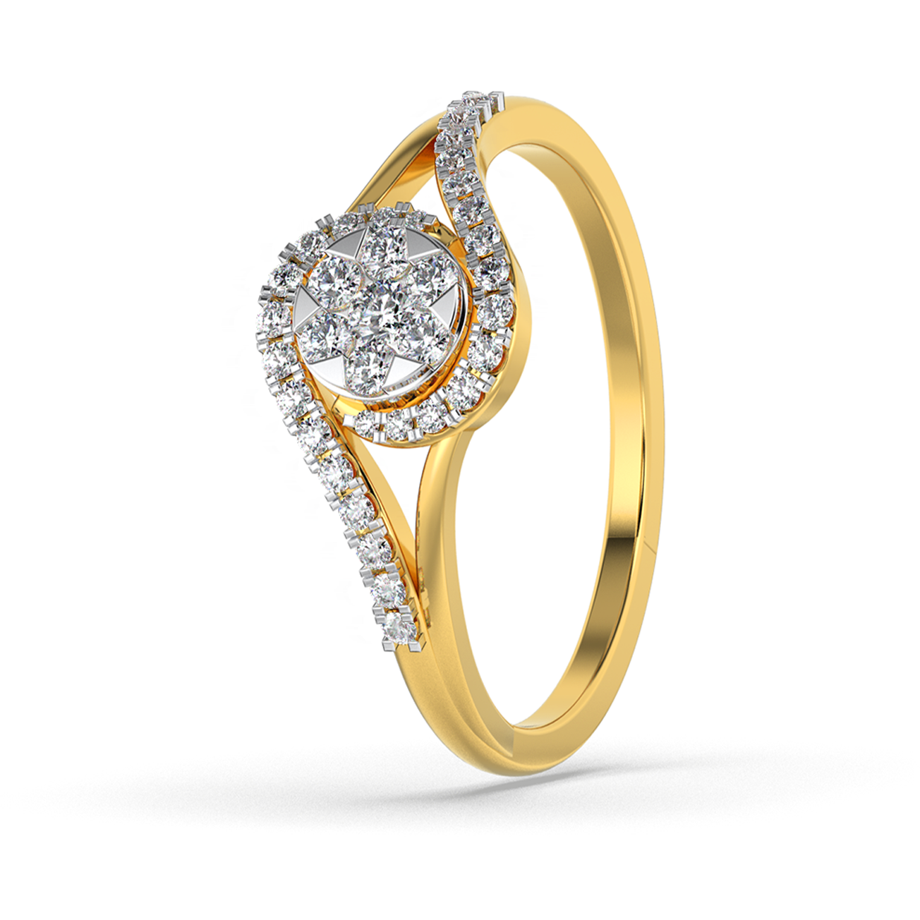 Enchanted Flame 14Kt Diamond Ring