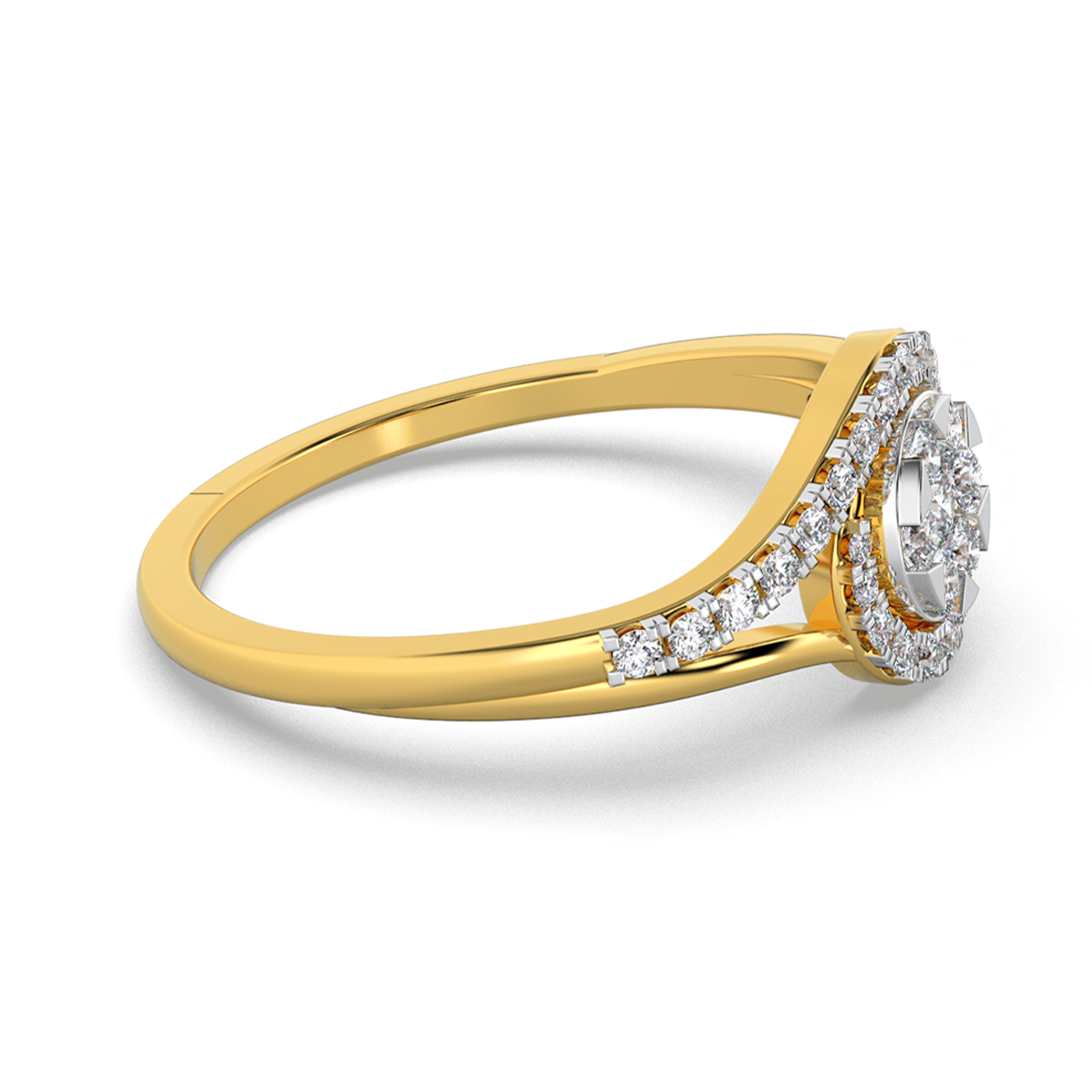 Enchanted Flame 14Kt Diamond Ring