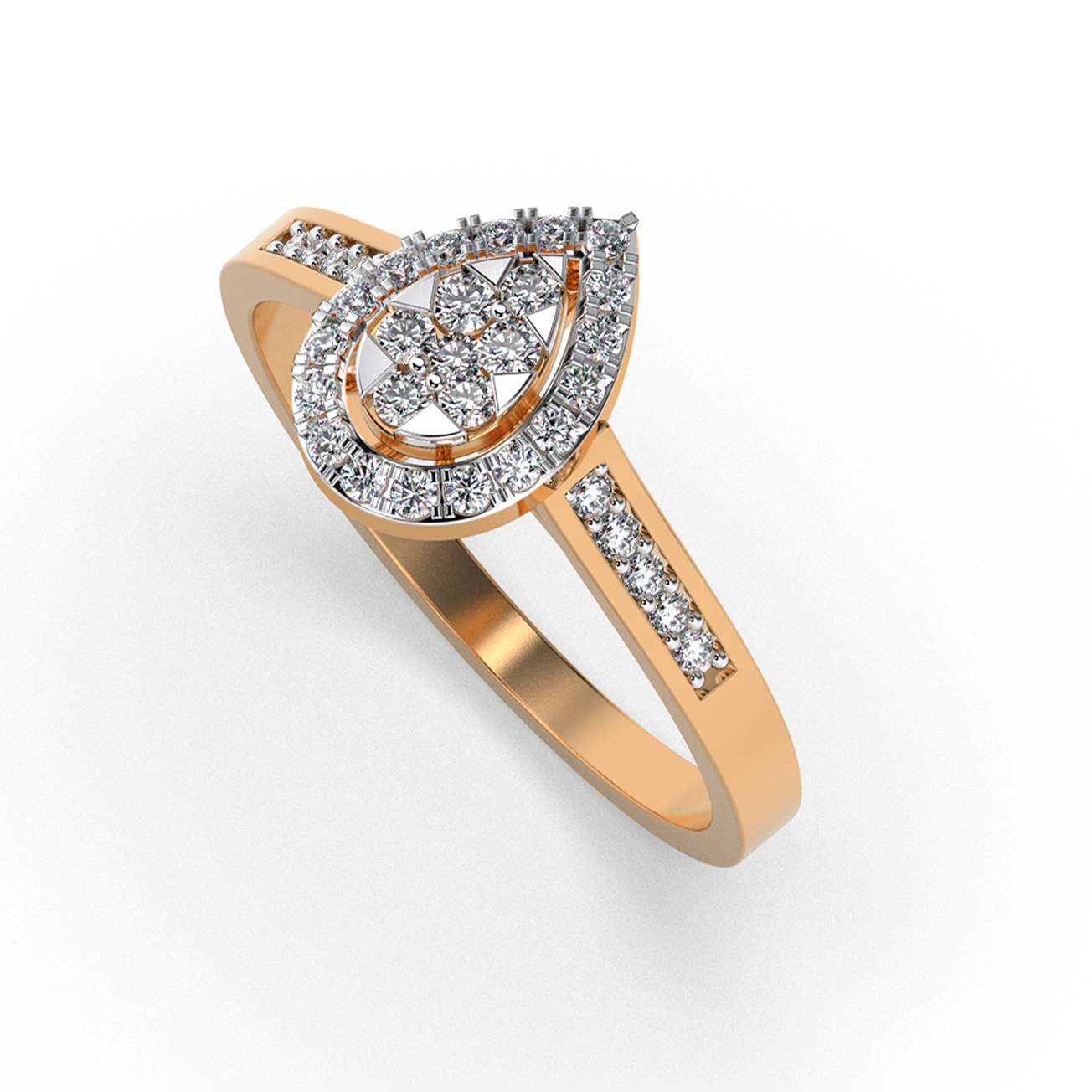 Pearl Horizon 14Kt Diamond Ring