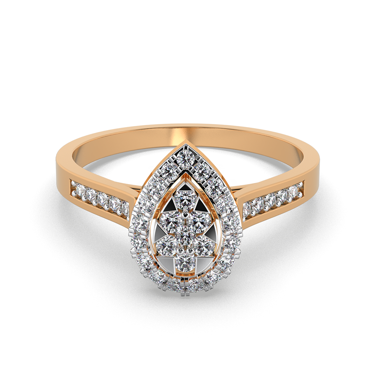 Pearl Horizon 14Kt Diamond Ring