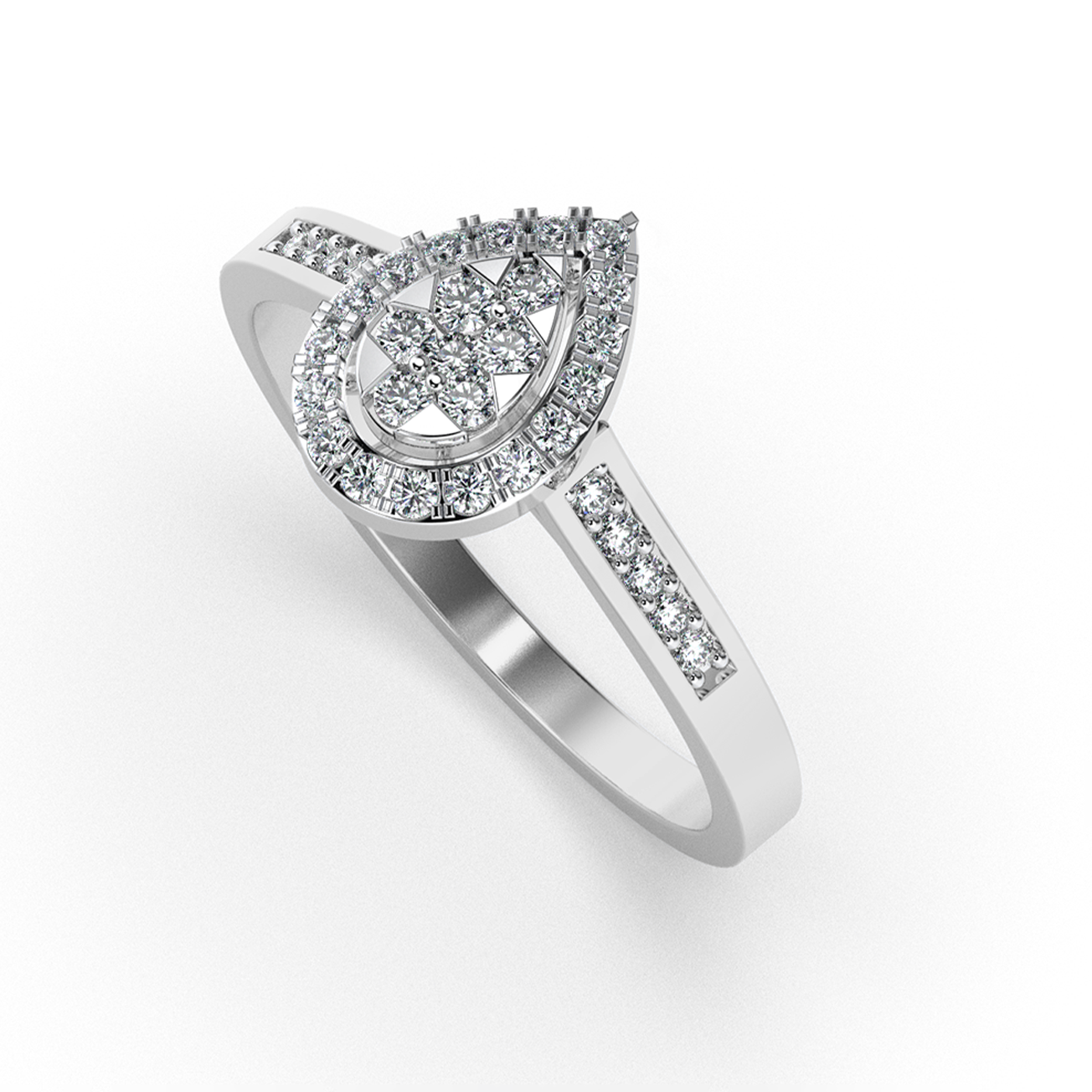 Pearl Horizon 14Kt Diamond Ring