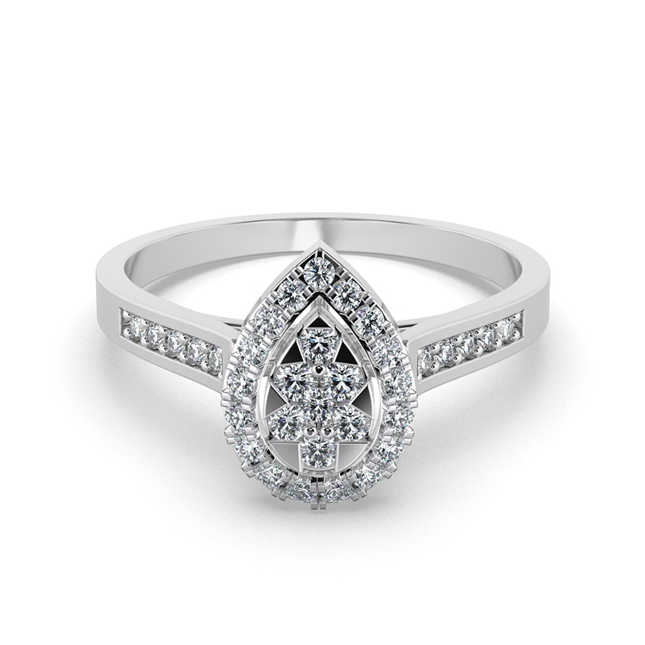 Pearl Horizon 14Kt Diamond Ring