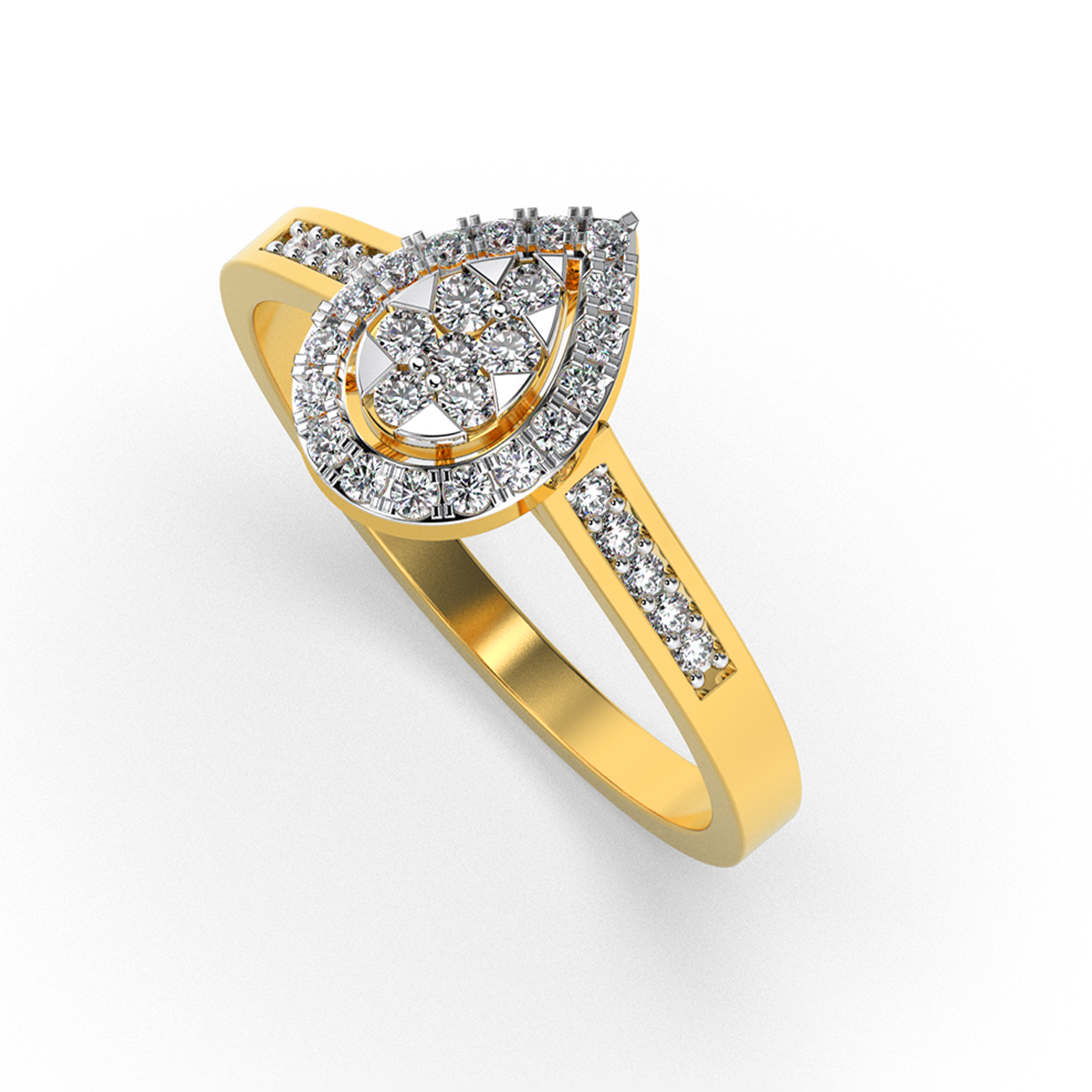 Pearl Horizon 14Kt Diamond Ring