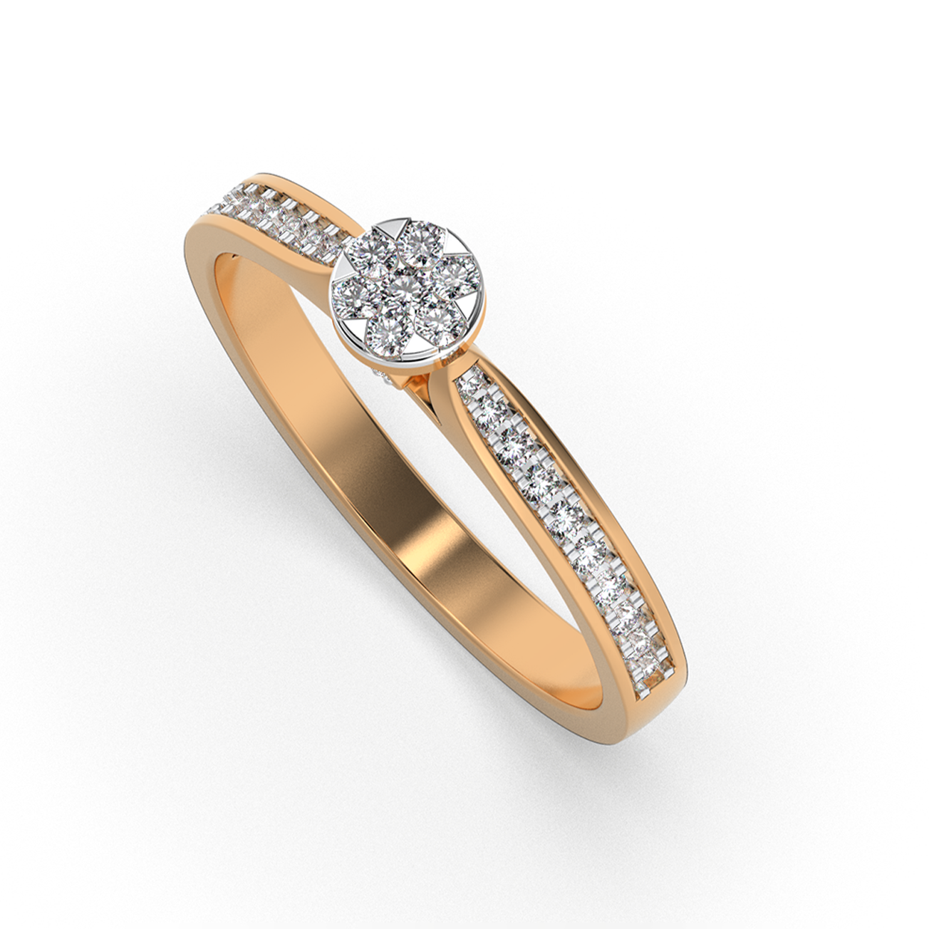 Tranquil Charm 18Kt Diamond Ring