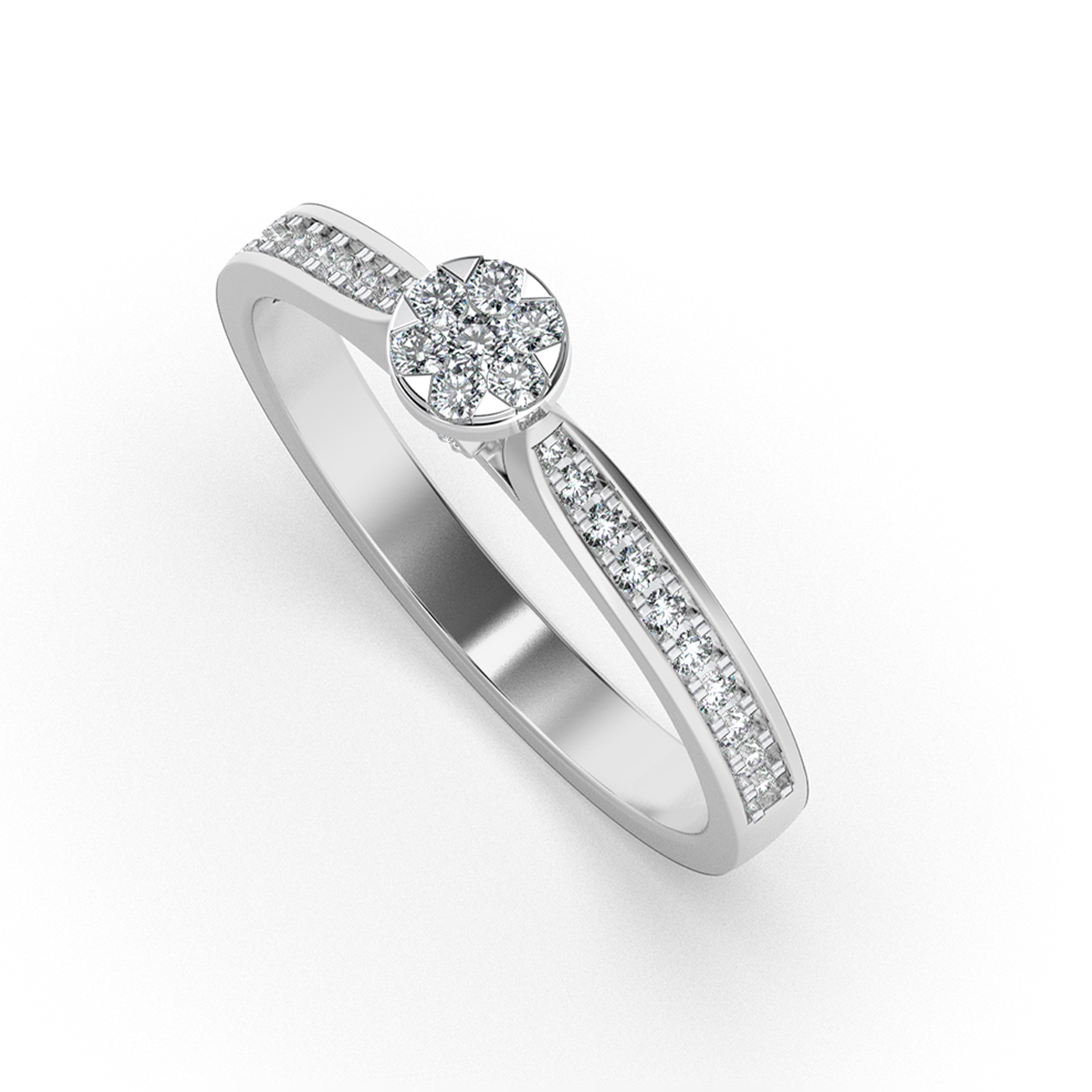 Tranquil Charm 18Kt Diamond Ring