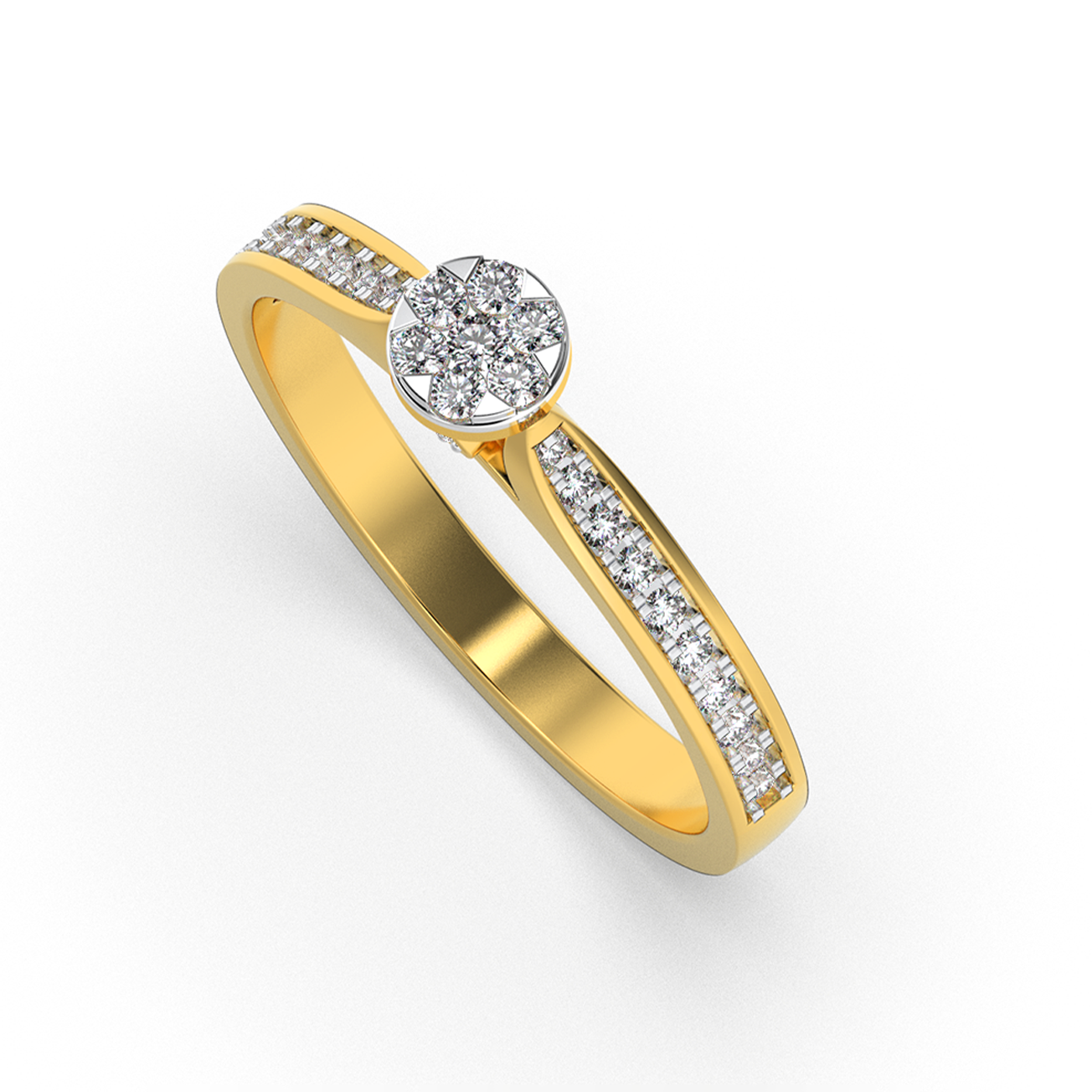 Tranquil Charm 18Kt Diamond Ring