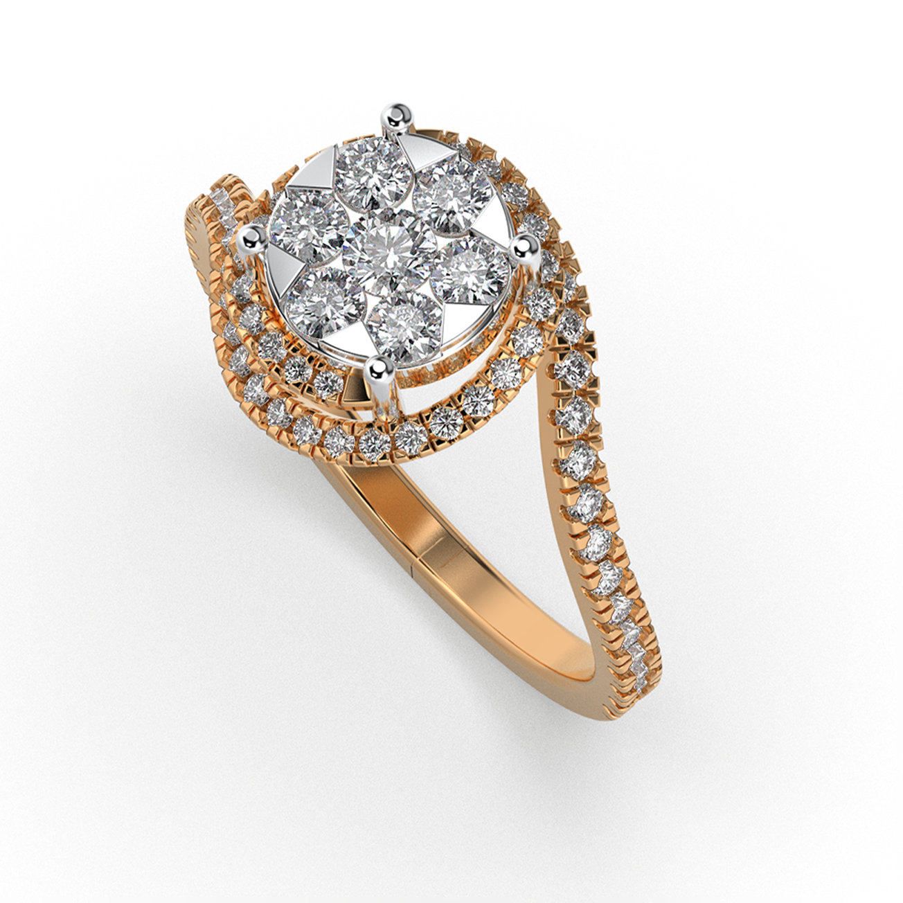 Mystic Dusk 14Kt Diamond Ring