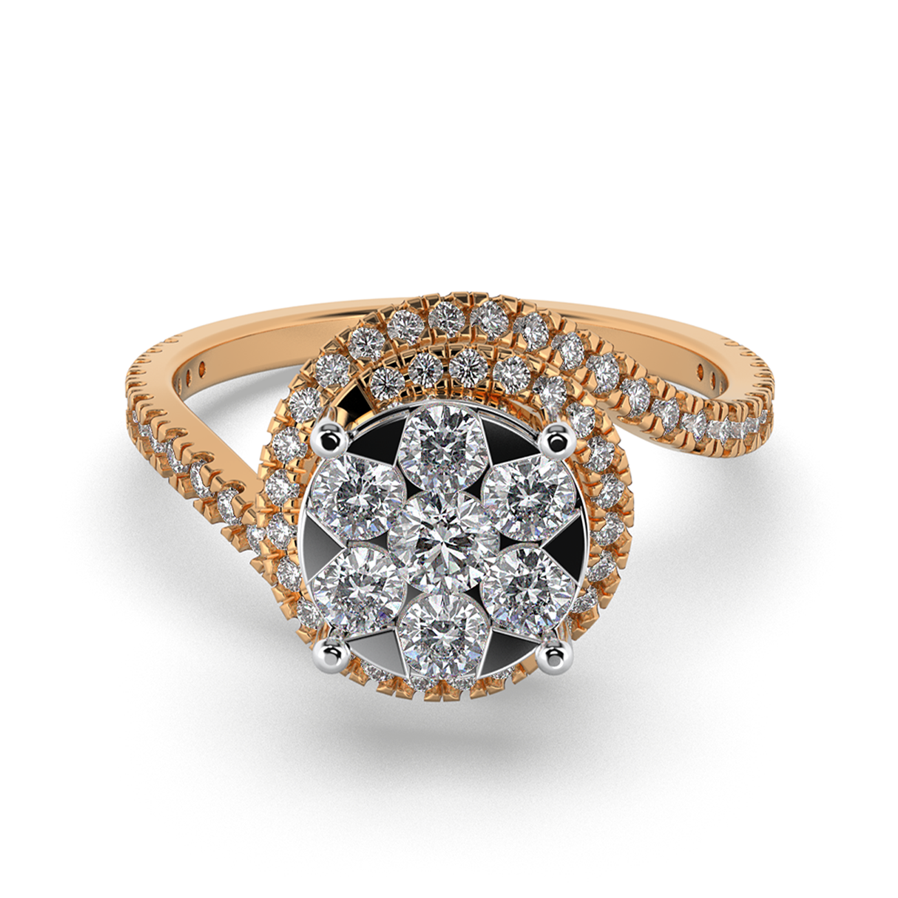 Mystic Dusk 14Kt Diamond Ring