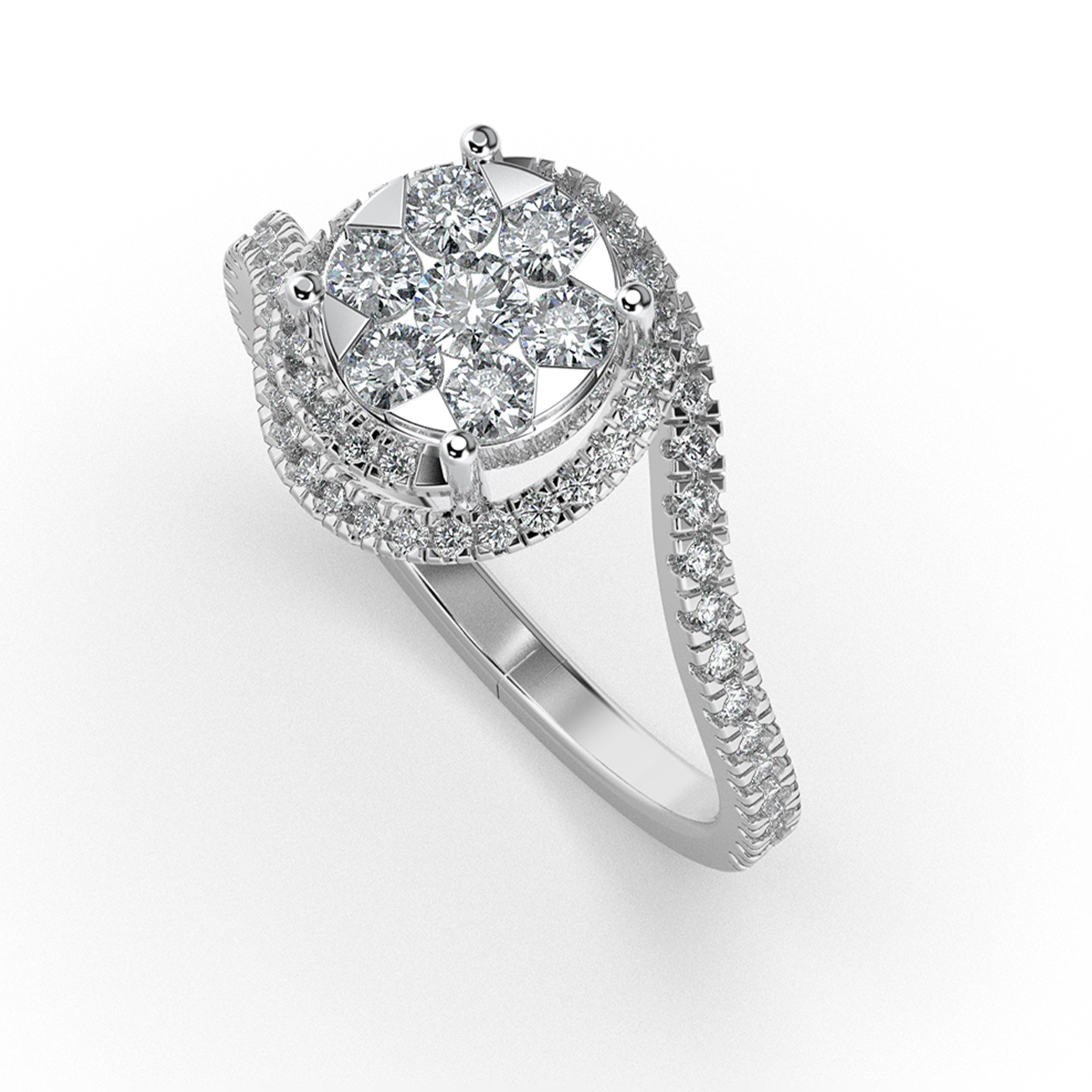 Mystic Dusk 14Kt Diamond Ring