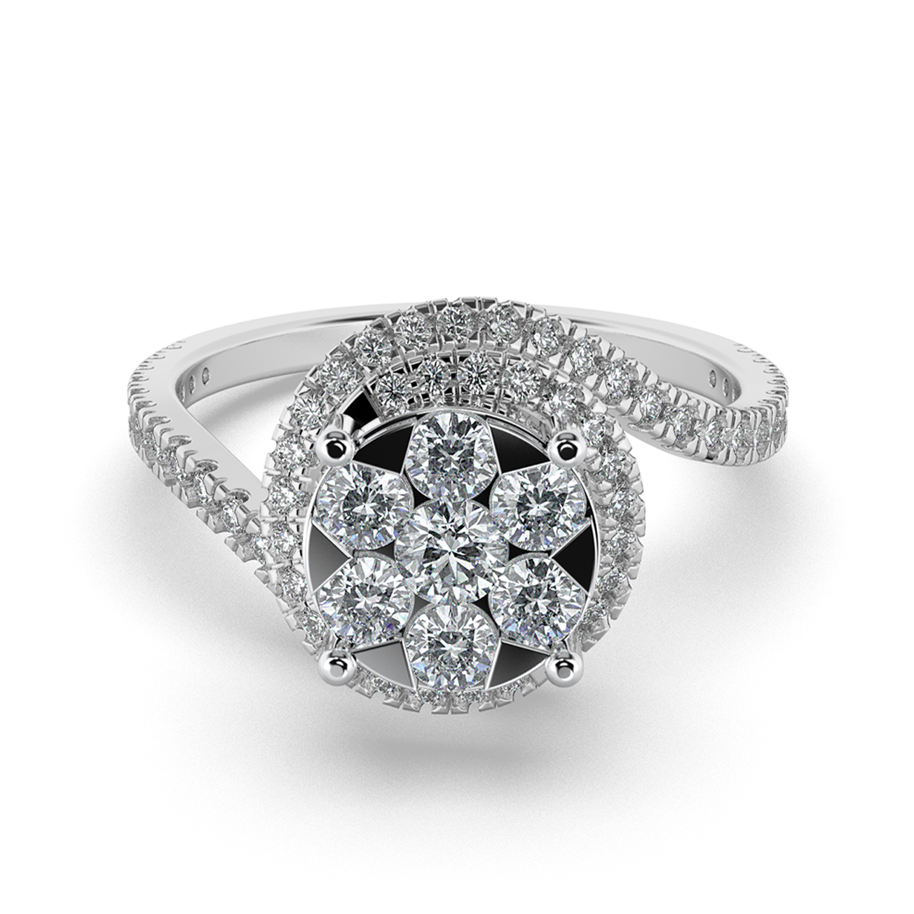 Mystic Dusk 14Kt Diamond Ring