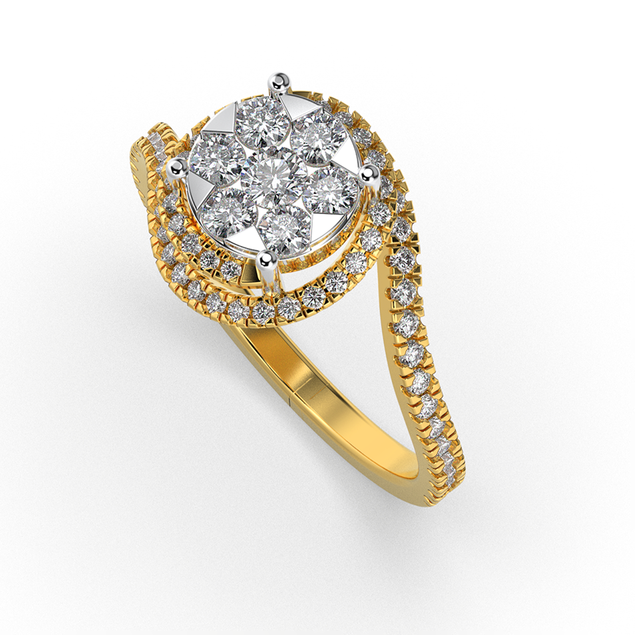 Mystic Dusk 14Kt Diamond Ring