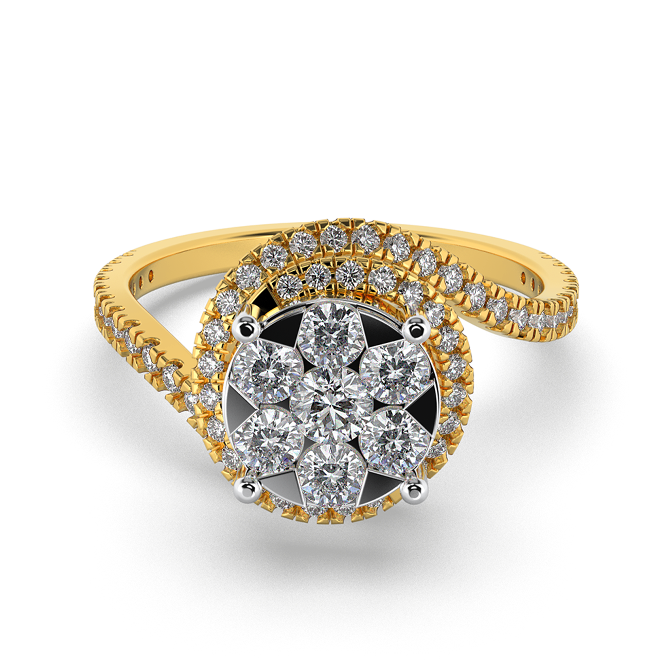 Mystic Dusk 14Kt Diamond Ring