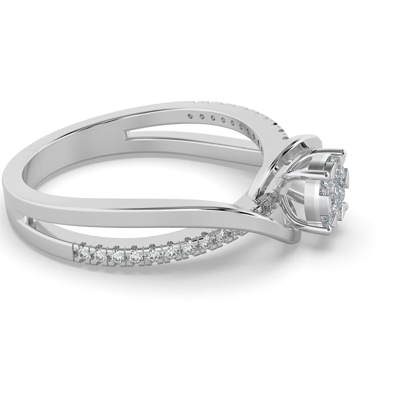Gilded Rose 14Kt Diamond Ring