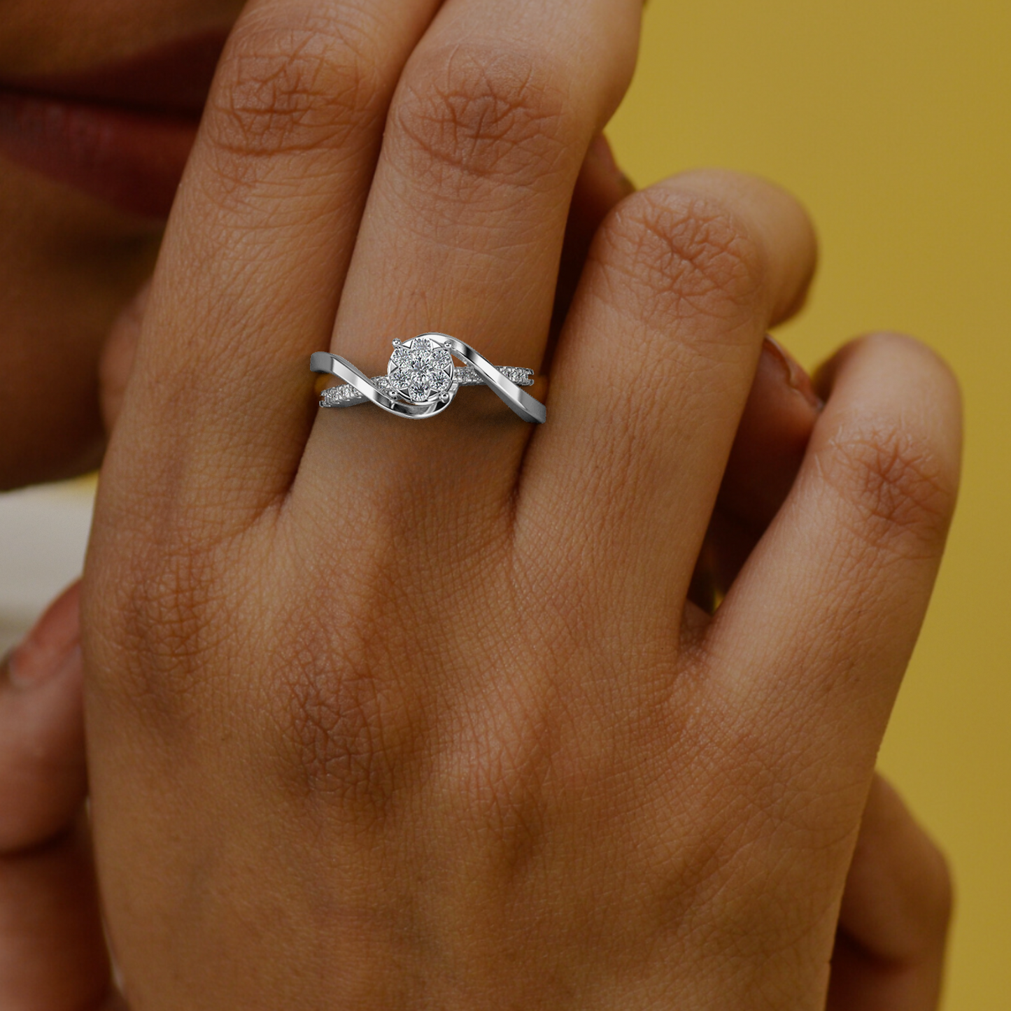 Gilded Rose 14Kt Diamond Ring
