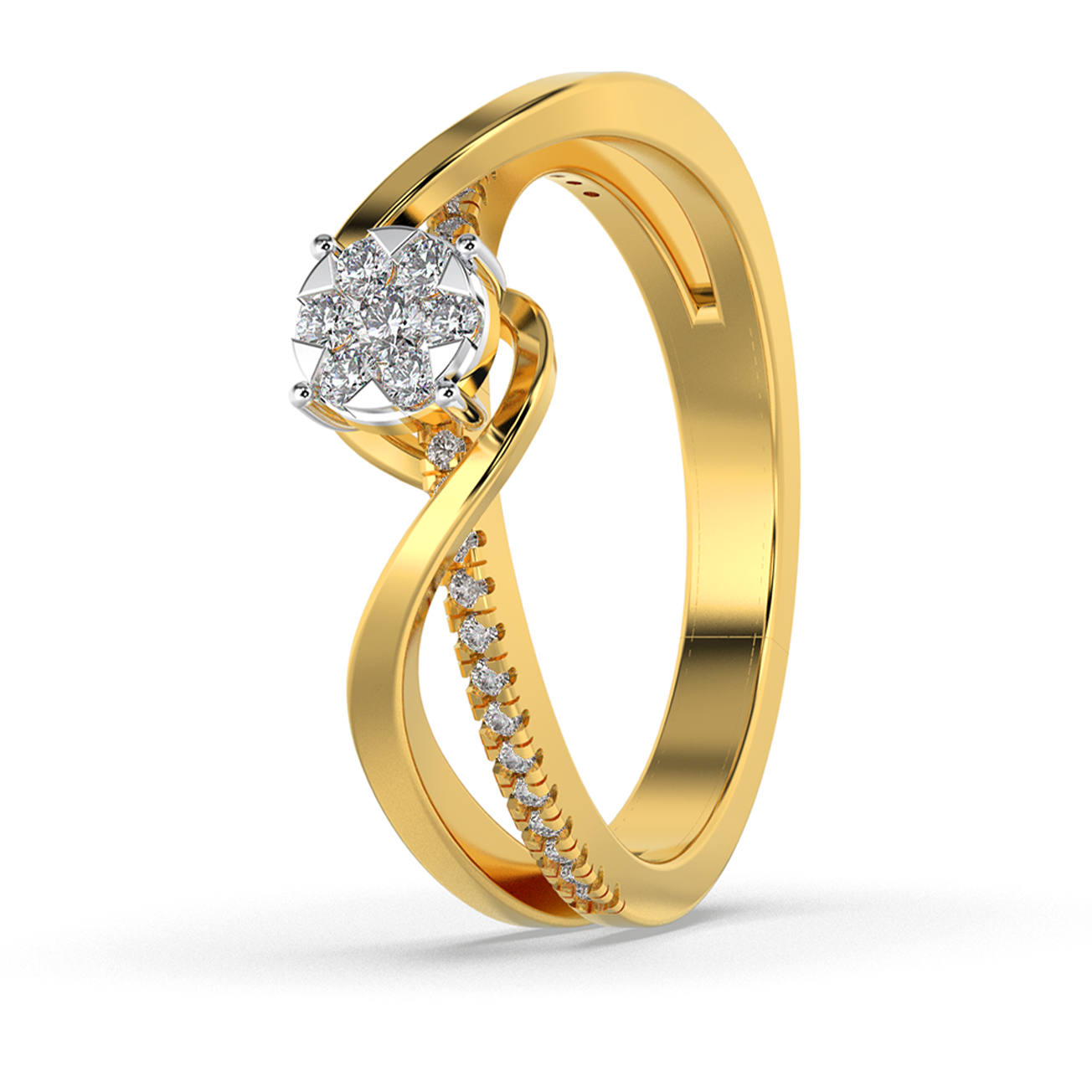 Gilded Rose 14Kt Diamond Ring