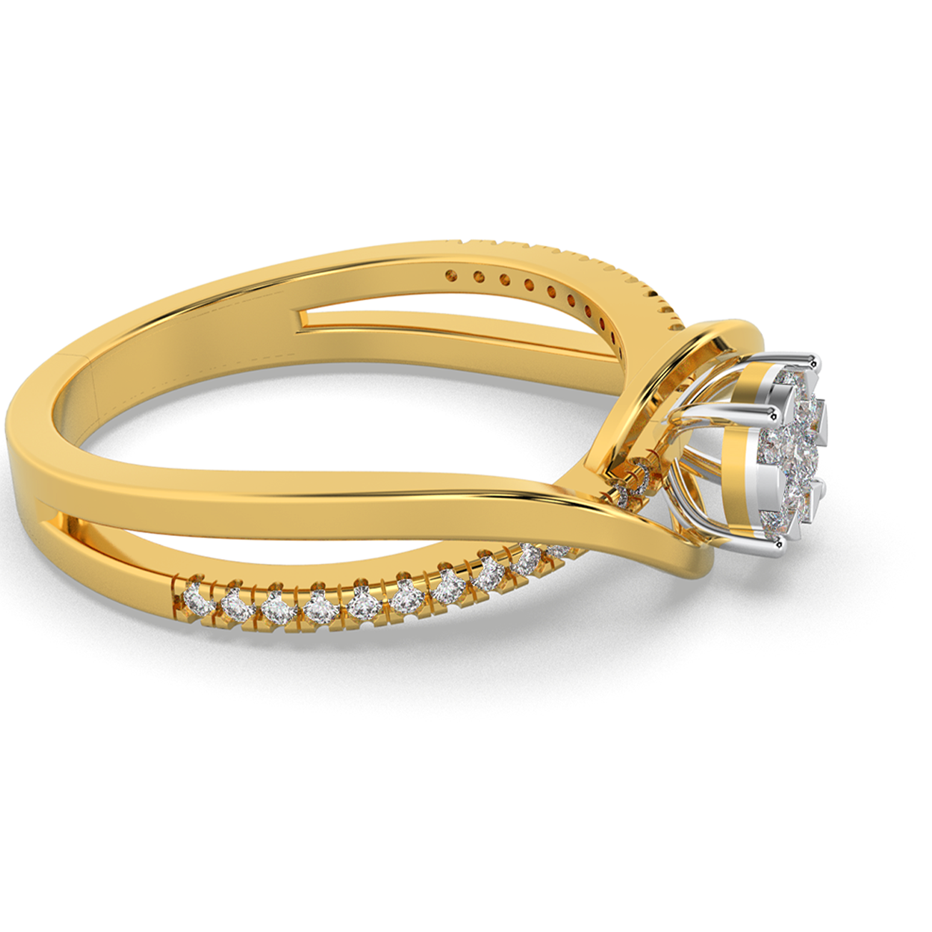 Gilded Rose 14Kt Diamond Ring