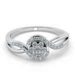 Radiant Sky 14Kt Diamond Ring