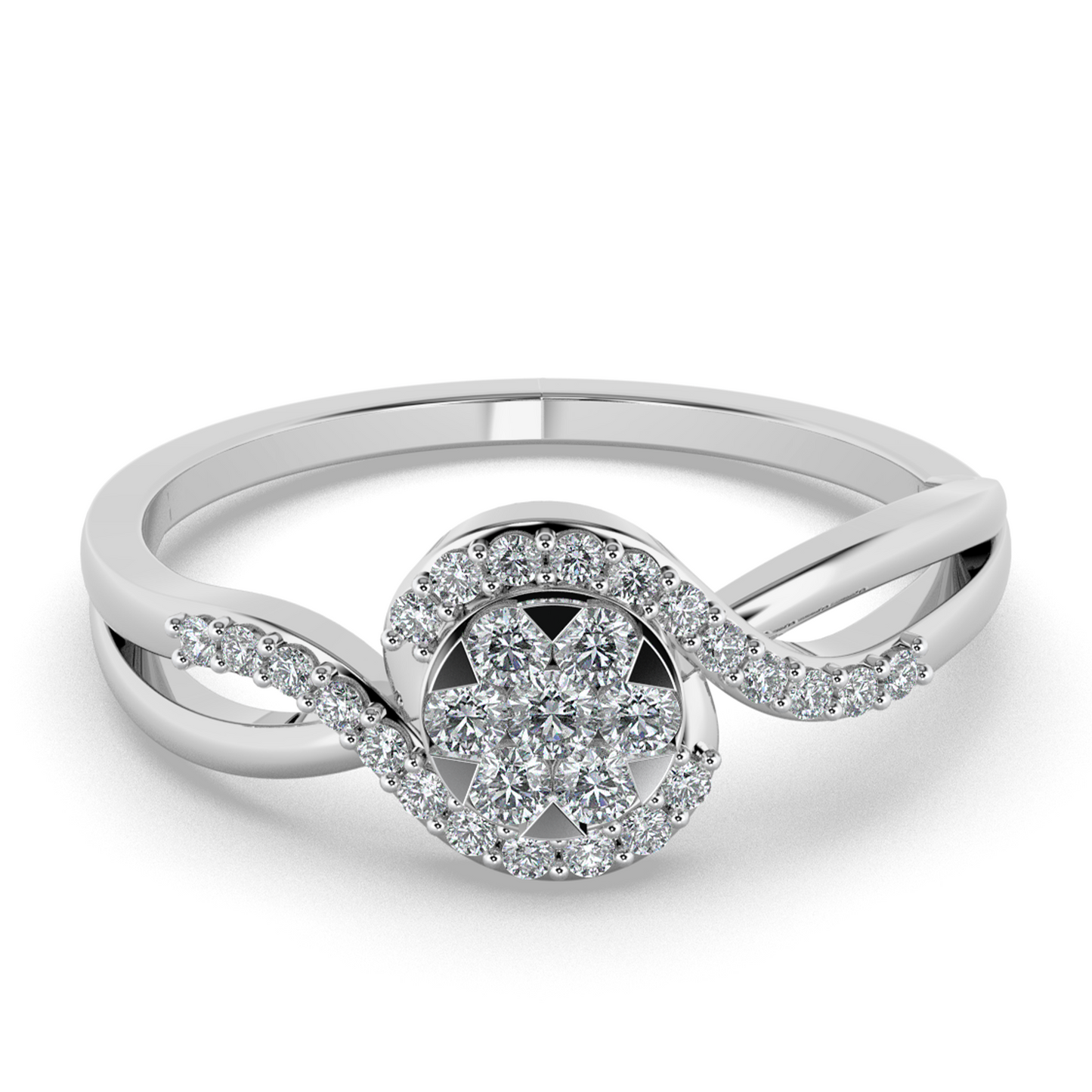 Radiant Sky 18Kt Diamond Ring