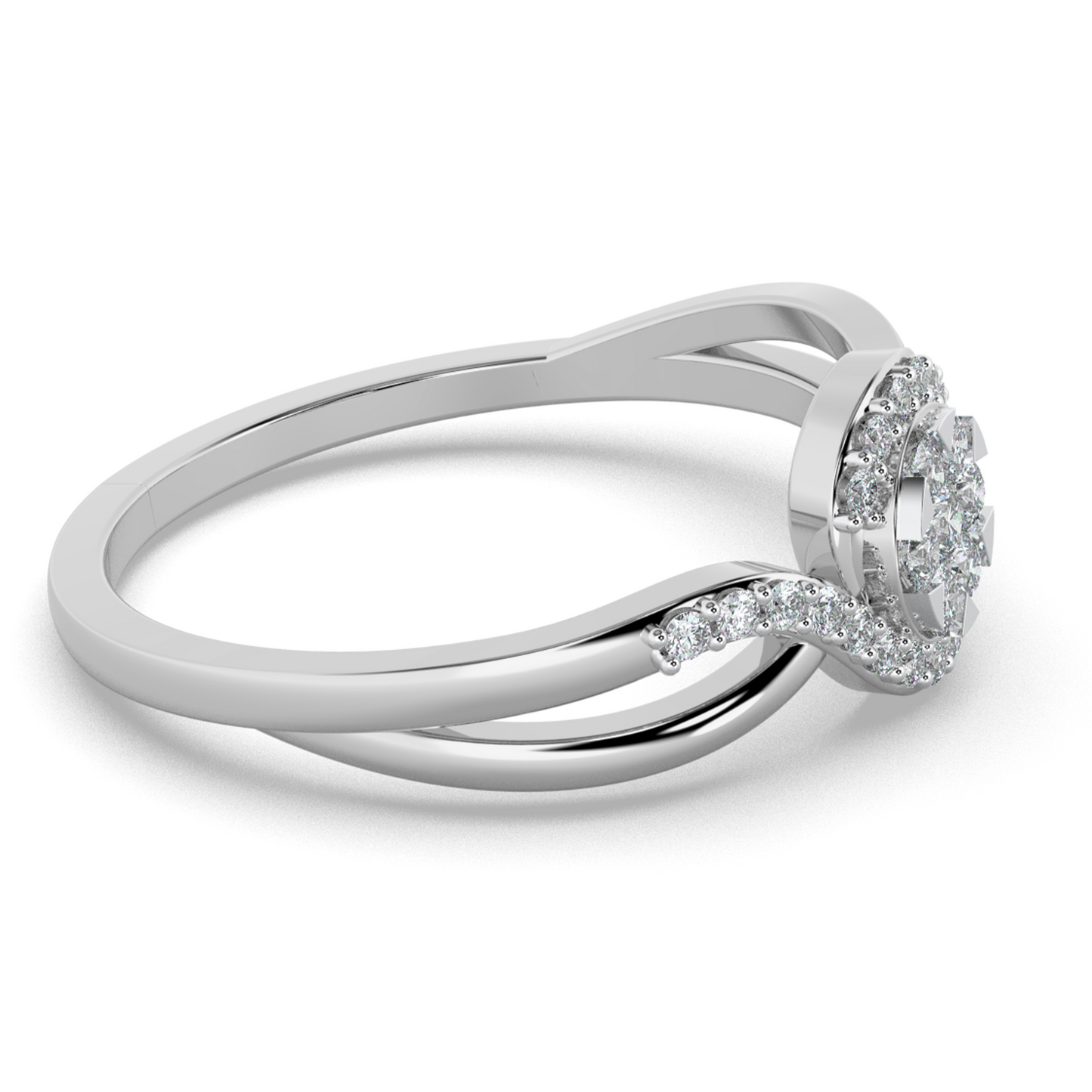 Radiant Sky 18Kt Diamond Ring