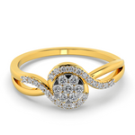 Radiant Sky 14Kt Diamond Ring