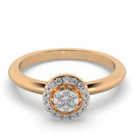 Coral Glow 14Kt Diamond Ring