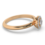 Coral Glow 14Kt Diamond Ring