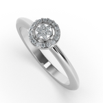 Coral Glow 14Kt Diamond Ring