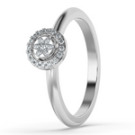 Coral Glow 14Kt Diamond Ring