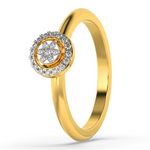 Coral Glow 14Kt Diamond Ring