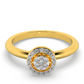 Coral Glow 18Kt Diamond Ring